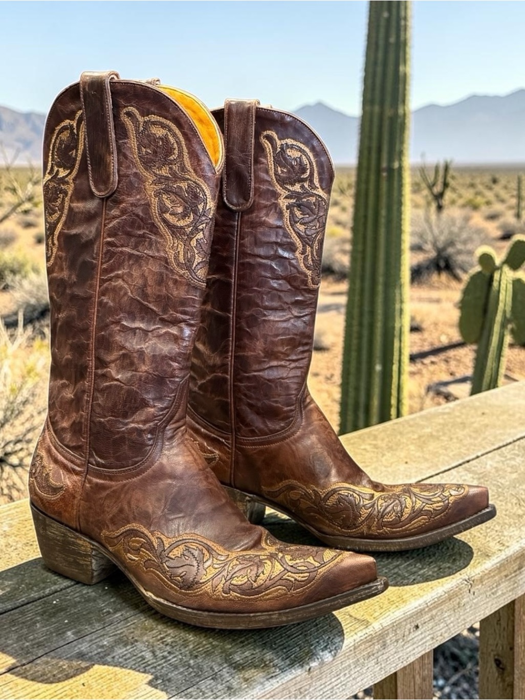 Old Gringo Viridiana Western Boots Cowboy Brown Size 7